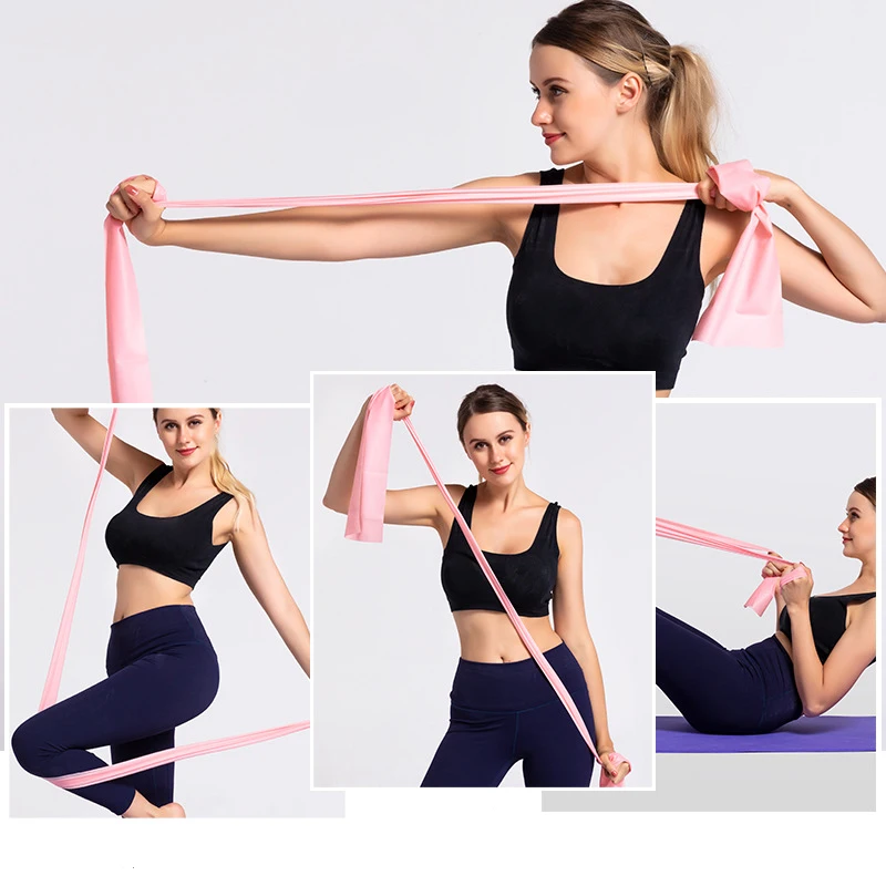 

Yoga Stretch Resistance Band Elastic Band Pilates TPE Yoga Pull Belt Yoga Tension Piece Training Fitness Gym Sport Home Exercise