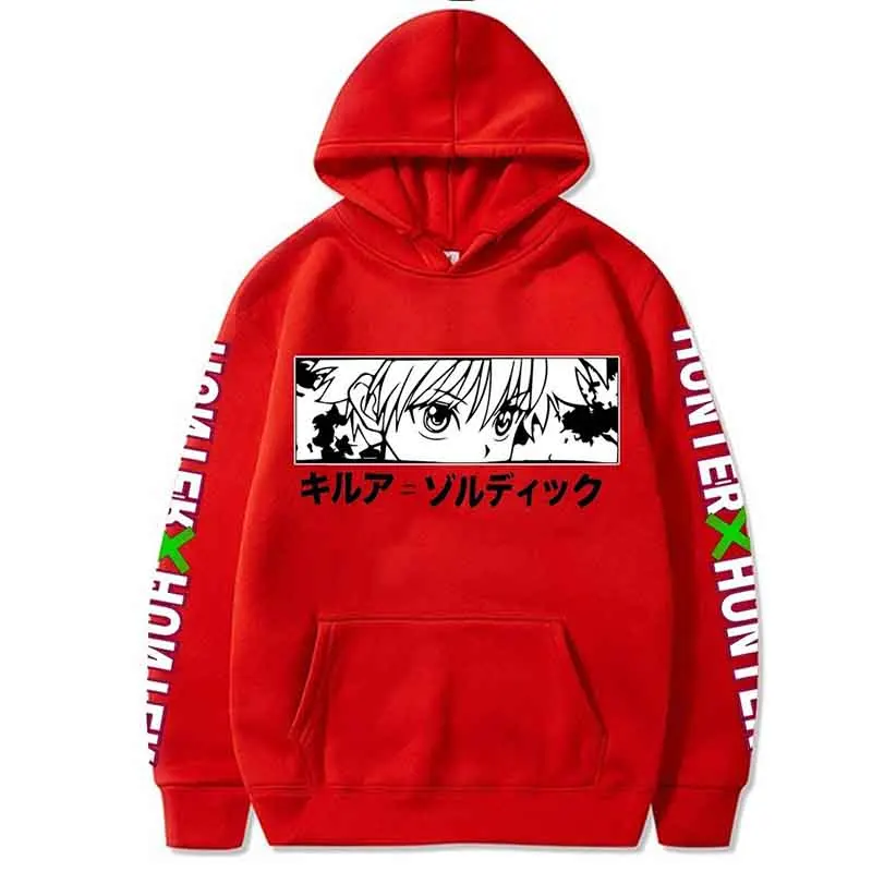 Толстовка Hunter X Hunter для мужчин и женщин, свитшот с длинным рукавом, с рисунком Аниме Манга, черные худи, топы, одежда
Толстовка Hunter X Hunter для мужчин и женщин, свитшот с длинным рукавом, с рисунком Аниме Манга, черные худи, топы, одежда