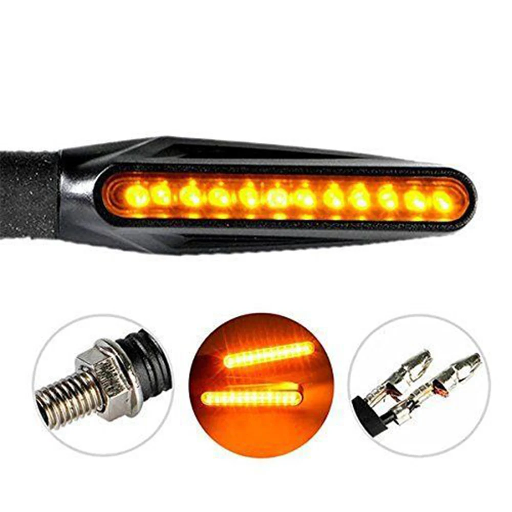 Universal Turn Signal Lights 12 LED Bendable Flowing Flashing Motorbike Indicator Blinker Moto Tail Lights Signal Lamp 2pcs
Universal Turn Signal Lights 12 LED Bendable Flowing Flashing Motorbike Indicator Blinker Moto Tail Lights Signal Lamp 2pcs