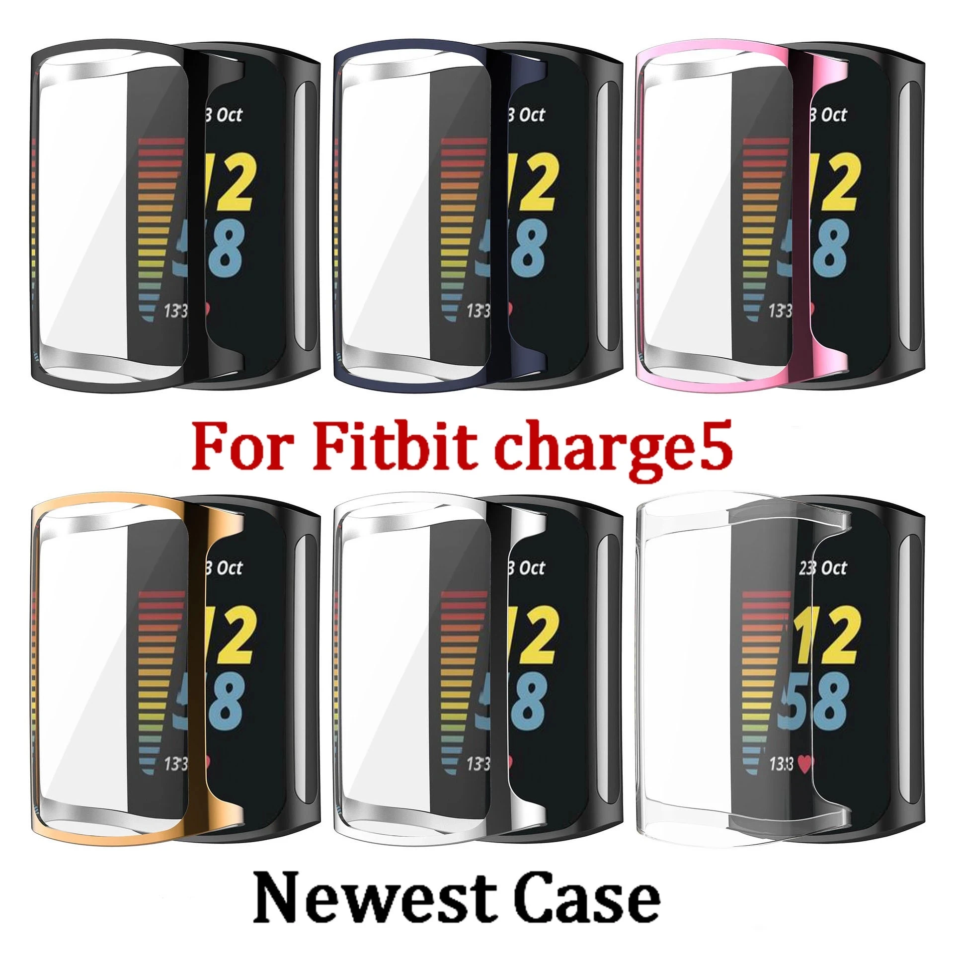 Чехол для браслета часов Fitbit charge 5, защитный чехол из ТПУ с полным покрытием для смарт-часов
Чехол для браслета часов Fitbit charge 5, защитный чехол из ТПУ с полным покрытием для смарт-часов