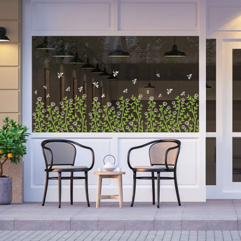 1Pc Plant Glass Wall Sticker Self-adhesive Waterproof Wall Stickers for Door Window Coffee Shop Cafe House Home Decoration
1Pc Plant Glass Wall Sticker Self-adhesive Waterproof Wall Stickers for Door Window Coffee Shop Cafe House Home Decoration