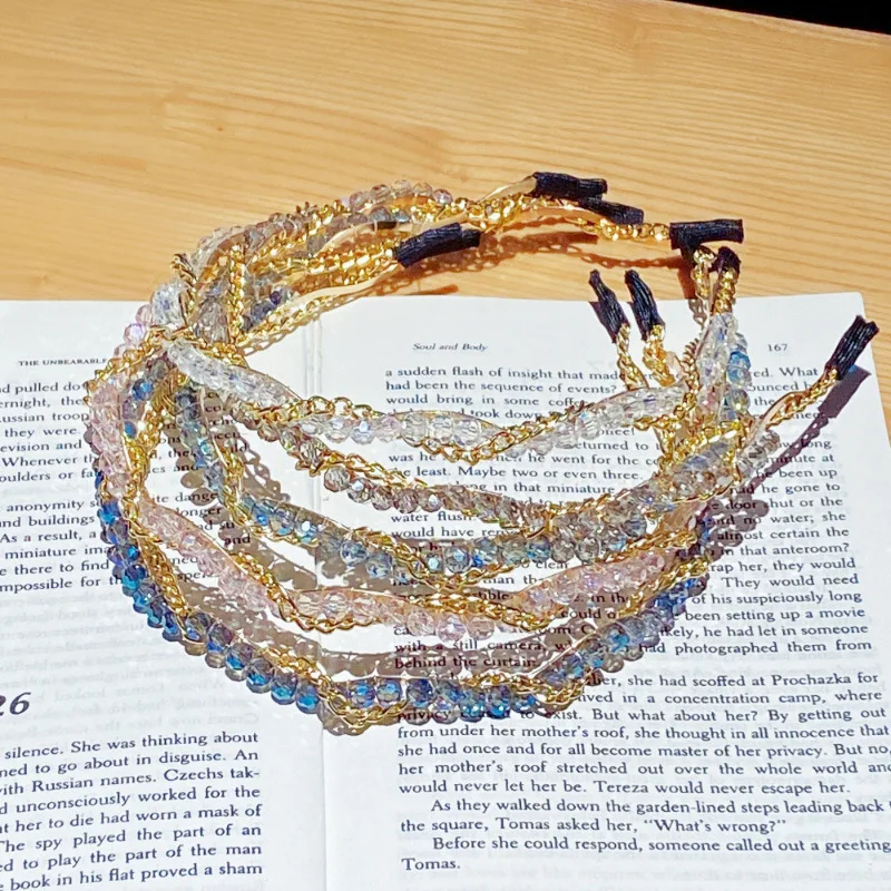 The New Metal Rhinestone Chain Headband Thin Side Press Headband Korean Style Elegant Temperament Hair Accessories
The New Metal Rhinestone Chain Headband Thin Side Press Headband Korean Style Elegant Temperament Hair Accessories