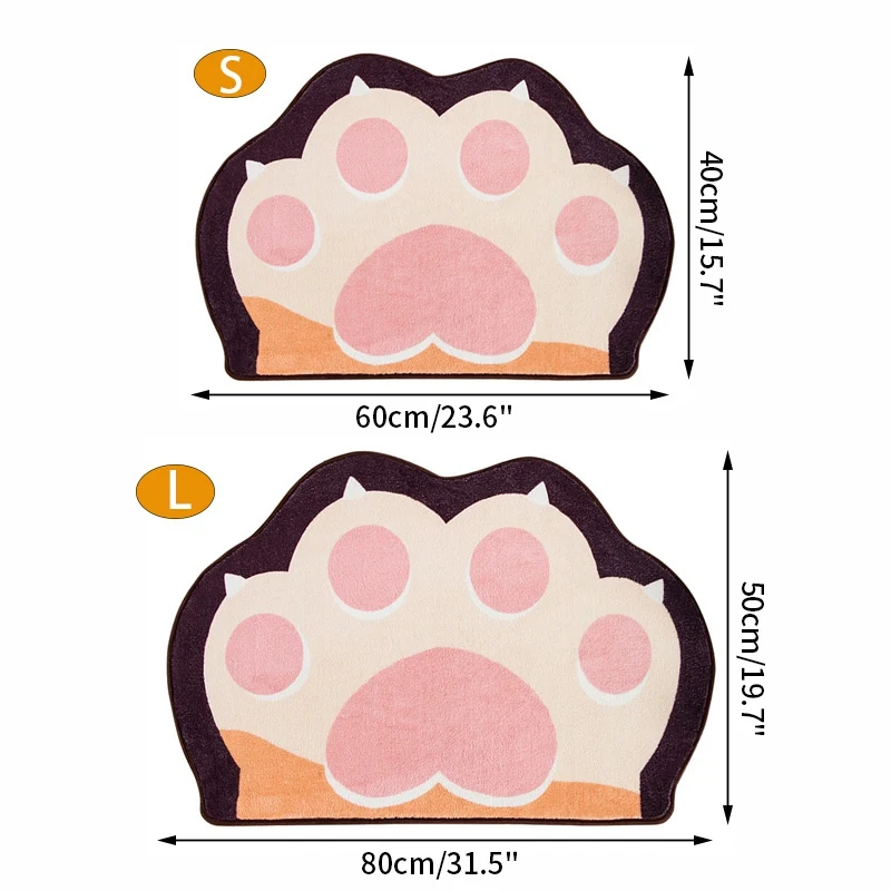 Cat Paw Entrance Door Mat for Front Door Cartoon Welcome Mats Non-slip Kitchen Rugs Washable Floor Area Carpet Hallway Decor
Cat Paw Entrance Door Mat for Front Door Cartoon Welcome Mats Non-slip Kitchen Rugs Washable Floor Area Carpet Hallway Decor