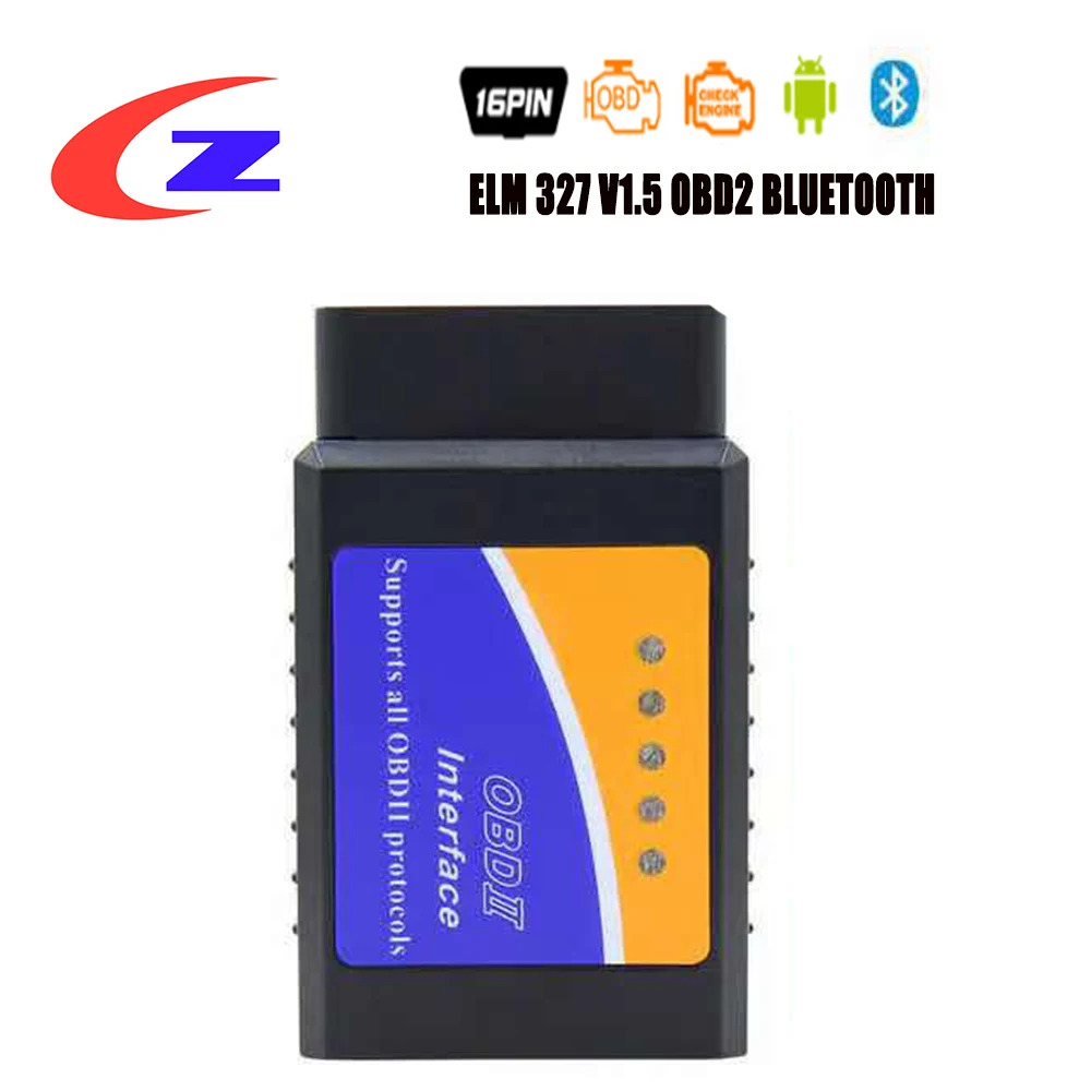 ELM 327 V1.5 OBD2 Bluetooth Scanner For Android elm327 BT v1.5 ODB2 Code Reader OBD 2 Car Diagnostic Scanner Tool ELM327 1.5
ELM 327 V1.5 OBD2 Bluetooth Scanner For Android elm327 BT v1.5 ODB2 Code Reader OBD 2 Car Diagnostic Scanner Tool ELM327 1.5