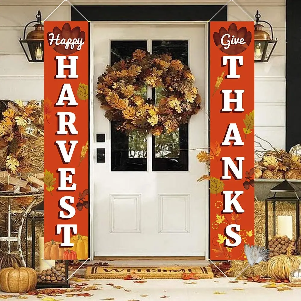 Hello Fall Give Thanks Porch Sign Acorn Maple Leaf Leaves, Autumn Harvest Vintage Thanksgiving Hanging Banner Flag
Hello Fall Give Thanks Porch Sign Acorn Maple Leaf Leaves, Autumn Harvest Vintage Thanksgiving Hanging Banner Flag