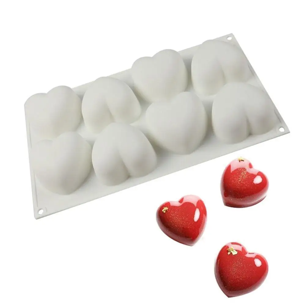 1pcs 8 Heart Mousse Cake Mold French Dessert Silicone Tools Mold Baking Chocolates Tool Valentine's Decorating Cake Day Jel Q2B3
1pcs 8 Heart Mousse Cake Mold French Dessert Silicone Tools Mold Baking Chocolates Tool Valentine's Decorating Cake Day Jel Q2B3