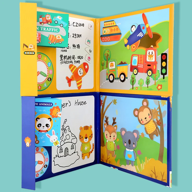 Wooden 3D Magnetic animal Puzzle Jigsaw Tangram Thinking Drawing Board Game for Kids Montessori Early Learning Educational Toys
Wooden 3D Magnetic animal Puzzle Jigsaw Tangram Thinking Drawing Board Game for Kids Montessori Early Learning Educational Toys