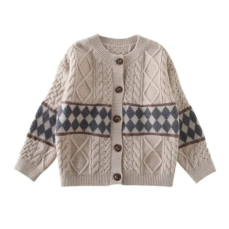 Korean Girls Cardigan Sweater Single Breasted Spring and Autumn Children's Clothing O-Neck Long Sleeve Kids Clothes 2-13 Years
Korean Girls Cardigan Sweater Single Breasted Spring and Autumn Children's Clothing O-Neck Long Sleeve Kids Clothes 2-13 Years