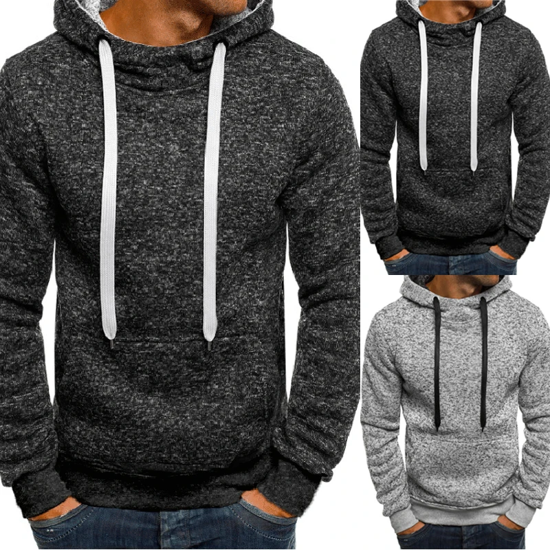 Fashion Men Solid Color Hoodie Casual Hoodiee Coat Men'S Hoodies Sweatshirts Pullover for Male 2 Colors
Fashion Men Solid Color Hoodie Casual Hoodiee Coat Men'S Hoodies Sweatshirts Pullover for Male 2 Colors