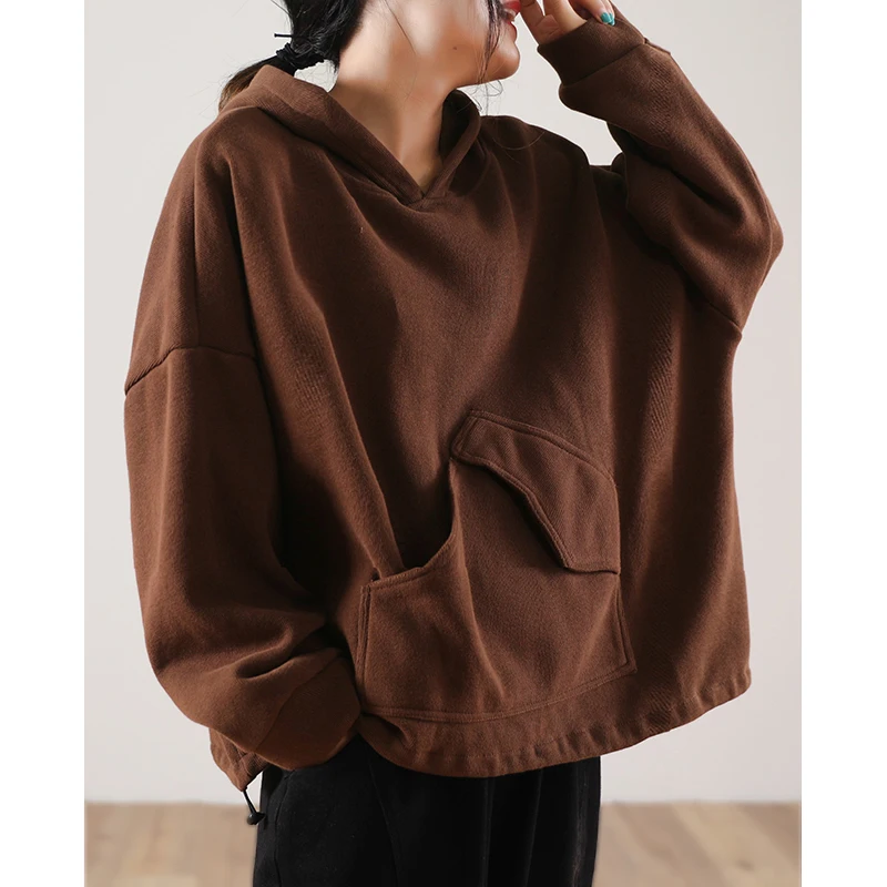 SuperAen New Winter Clothes 2021 New Solid Loose Plus Size Pocket Hooded Pullover Plush Sweatshirt Women Hoodies
SuperAen New Winter Clothes 2021 New Solid Loose Plus Size Pocket Hooded Pullover Plush Sweatshirt Women Hoodies