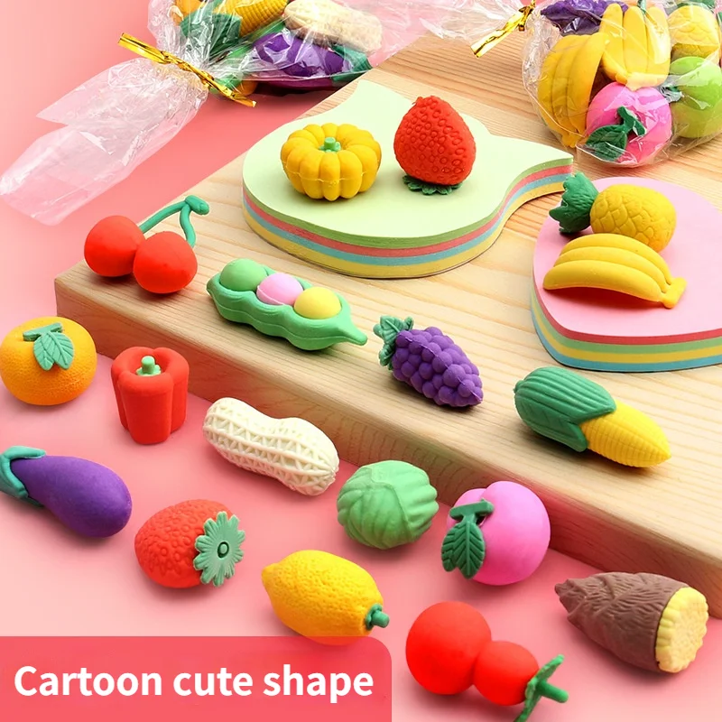 New Creative Fragrance Vegetable and Fruit Student Eraser for Boys and Girls Kawaii Office Supplies Erasers for Kids Stationary
New Creative Fragrance Vegetable and Fruit Student Eraser for Boys and Girls Kawaii Office Supplies Erasers for Kids Stationary