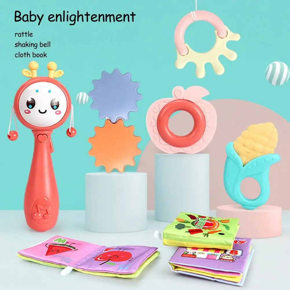 Hand Grasping Music Stick Educational Baby Rattle Cloth Book Set Music Rattle Toy Early Education Toy Infant Entertainment Toys
Hand Grasping Music Stick Educational Baby Rattle Cloth Book Set Music Rattle Toy Early Education Toy Infant Entertainment Toys