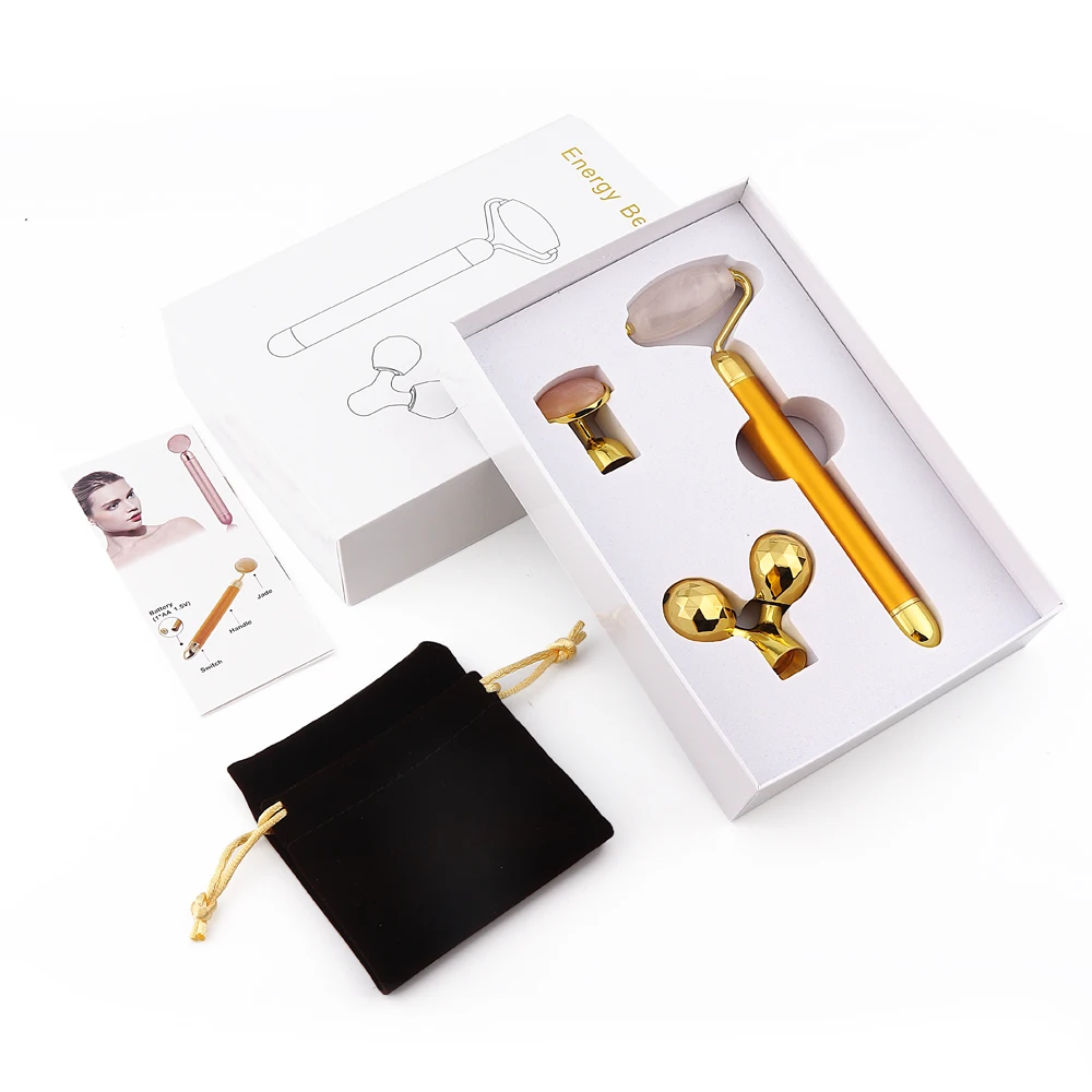 3 In1 Electric Jade Roller Vibrating Rose Quartz Facial Roller Kit for Face Eye Massager for Anti-Wrinkles Skin Firming Lifting
3 In1 Electric Jade Roller Vibrating Rose Quartz Facial Roller Kit for Face Eye Massager for Anti-Wrinkles Skin Firming Lifting