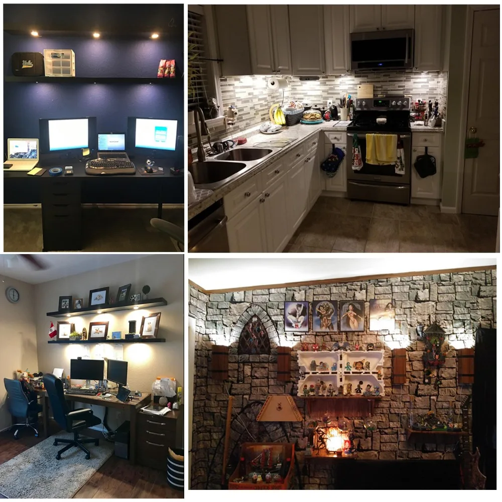 Led Under Cabinet Light Kitchen white round 3/4/6/8/12 Puck Lighting Kit touch switch dimmer and Plug for under counter Lights
Led Under Cabinet Light Kitchen white round 3/4/6/8/12 Puck Lighting Kit touch switch dimmer and Plug for under counter Lights