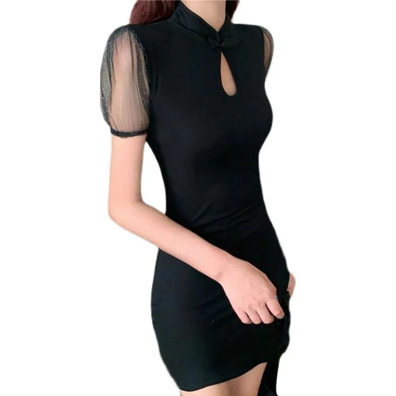 Женское короткое платье с пышными рукавами, повседневное приталенное платье в Корейском стиле с полуворотником, с вырезами, в стиле ретро, л...
Женское короткое платье с пышными рукавами, повседневное приталенное платье в Корейском стиле с полуворотником, с вырезами, в стиле ретро, л...