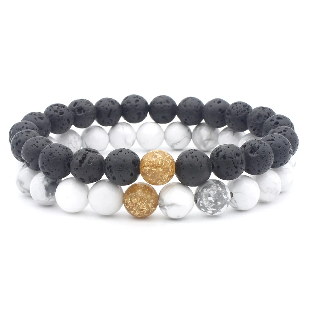 Bangle 8mm Volcanic Rock White Natural Stones Beads Bracelets Pulseras Charms Friendship New Jewelry Couple Holiday Gift
Bangle 8mm Volcanic Rock White Natural Stones Beads Bracelets Pulseras Charms Friendship New Jewelry Couple Holiday Gift
