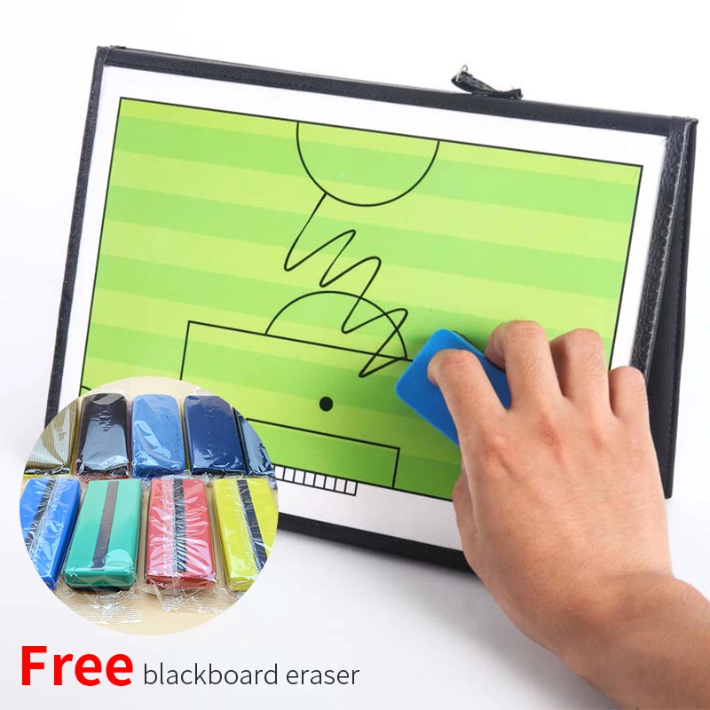 Football Teaching Board Portable Trainning Tactical Board Soccer Coachs Fold Leather CoachingUseful Assisitant Equipments
Football Teaching Board Portable Trainning Tactical Board Soccer Coachs Fold Leather CoachingUseful Assisitant Equipments