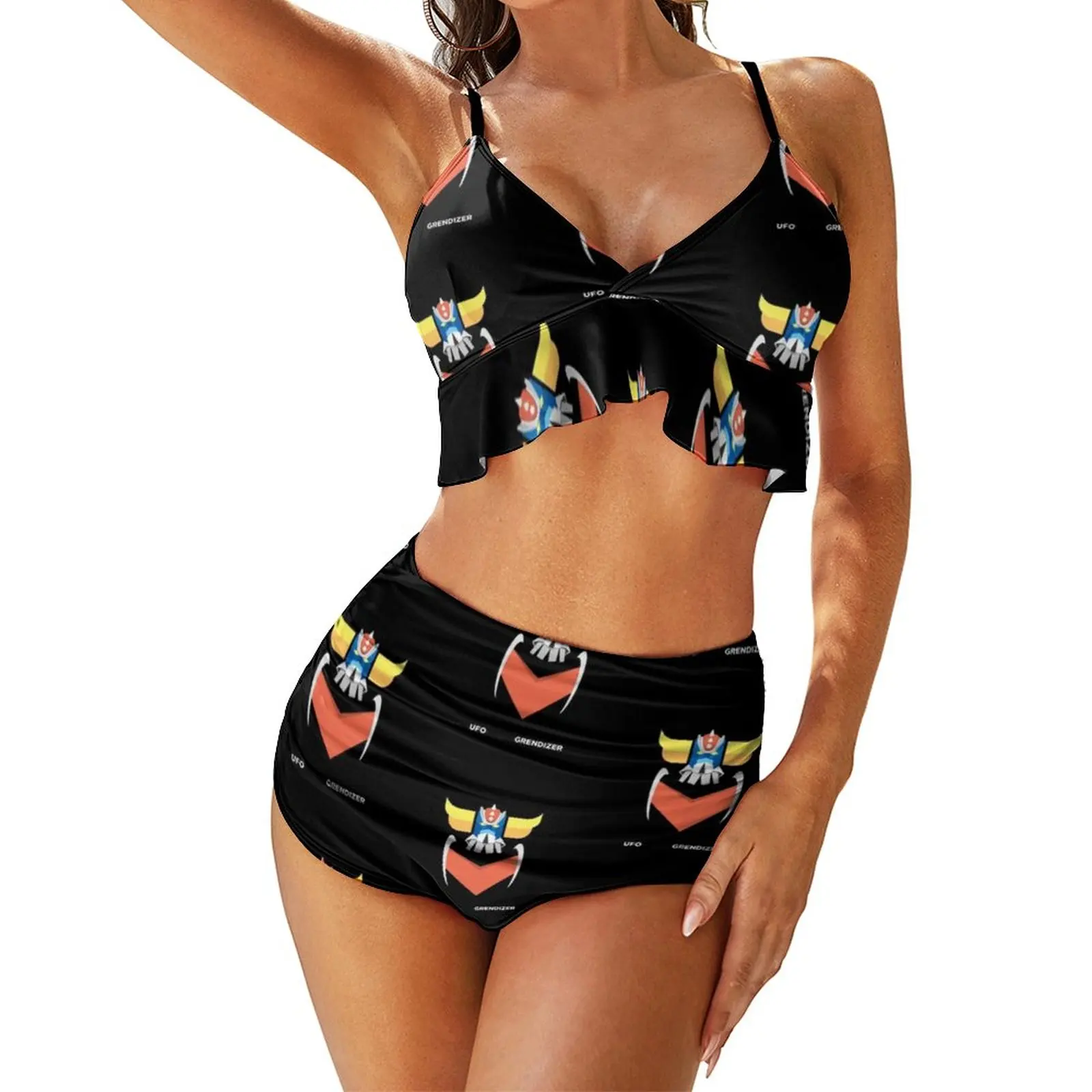 Goldorak Bikini Swimsuit High Leg Youth Swimwear Fashion Classic Bathing Two Piece Bathing Suit
Goldorak Bikini Swimsuit High Leg Youth Swimwear Fashion Classic Bathing Two Piece Bathing Suit
