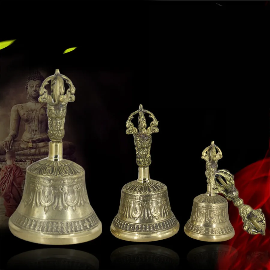 Nepal Brass Five-Strand Vajra Bell Pestle Dharma Utensils Pure Copper Rattles Buddhist Supplies Vajra Dorje Bell with Cover
Nepal Brass Five-Strand Vajra Bell Pestle Dharma Utensils Pure Copper Rattles Buddhist Supplies Vajra Dorje Bell with Cover