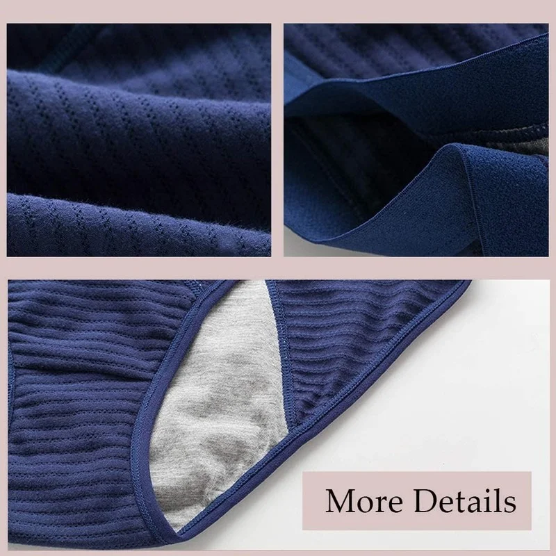 4Pcs Women Underwear Menstrual Period Panties Leakproof Physiological Briefs Cotton Breathable Mesh Sexy Ladies Underpants 
4Pcs Women Underwear Menstrual Period Panties Leakproof Physiological Briefs Cotton Breathable Mesh Sexy Ladies Underpants