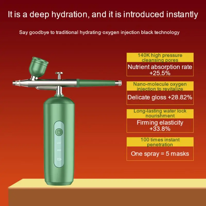 Facial Airbrush Water Oxygen Injector Machine Compressor Nano Fog Mist Sprayer Makeup Infusion Apparatus Cake Nail Art Spray Gun
Facial Airbrush Water Oxygen Injector Machine Compressor Nano Fog Mist Sprayer Makeup Infusion Apparatus Cake Nail Art Spray Gun