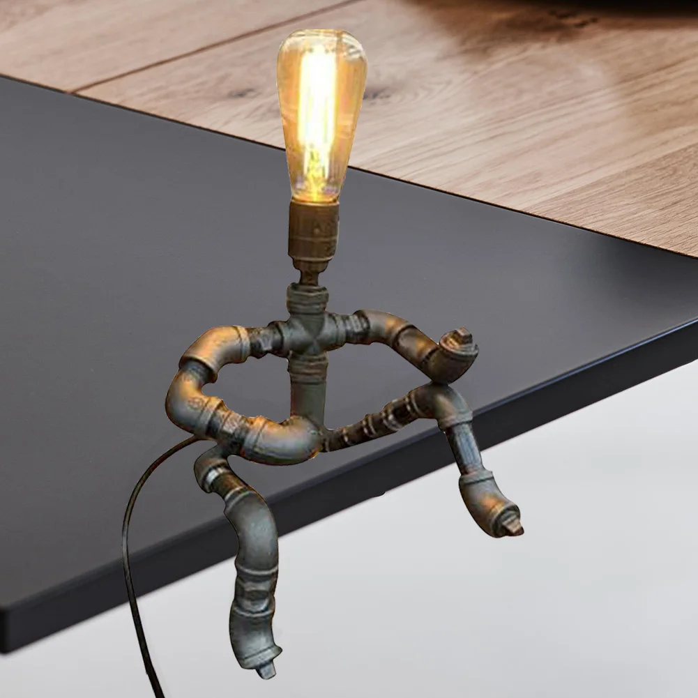 Iron Water Pipe Robot Reading Lamp Retro Guitarist Table Light Living Room Decor Children Toy Gift Kids Room Craft Table Lights
Iron Water Pipe Robot Reading Lamp Retro Guitarist Table Light Living Room Decor Children Toy Gift Kids Room Craft Table Lights