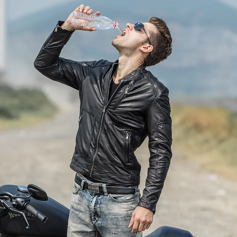 Genuine Leather Jacket Real Sheepskin Coat for Men Spring Autumn Jacket Men Streetwear Motorcycle Jackets MC16C232 MY1801
Genuine Leather Jacket Real Sheepskin Coat for Men Spring Autumn Jacket Men Streetwear Motorcycle Jackets MC16C232 MY1801