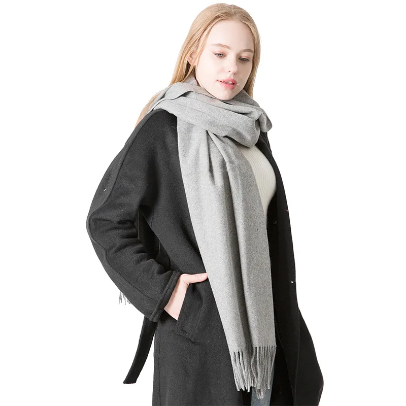Autumn and Winter New Fashion Solid Color Wool Couples Scarf Female and Male Tassel Thick Shawl Out Door Shopping Keep Warm
Autumn and Winter New Fashion Solid Color Wool Couples Scarf Female and Male Tassel Thick Shawl Out Door Shopping Keep Warm