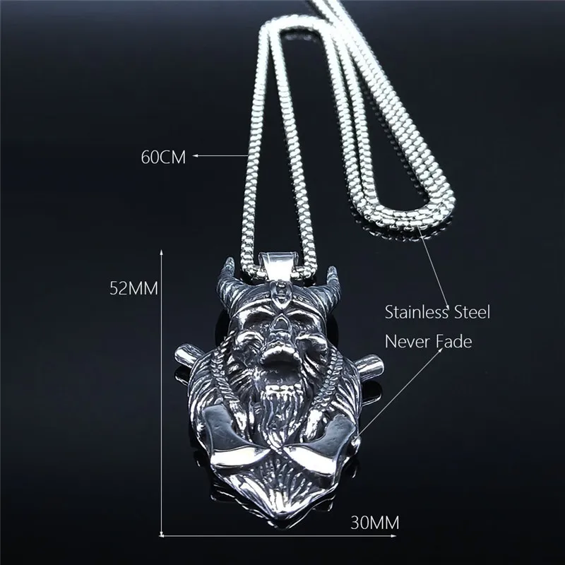 2020 Viking Axe Stainless Steel Long Chain Necklaces for Men Silver Color Pendant Necklace Jewelry collier homme NZZ58S05
2020 Viking Axe Stainless Steel Long Chain Necklaces for Men Silver Color Pendant Necklace Jewelry collier homme NZZ58S05