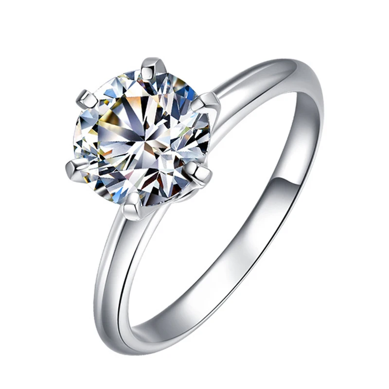 1 Carats Six-claw Diamond Ring 925 Sterling Silver Women Luxury Exquisite Engagement Wedding Party Gift Original Design Jewelry
1 Carats Six-claw Diamond Ring 925 Sterling Silver Women Luxury Exquisite Engagement Wedding Party Gift Original Design Jewelry