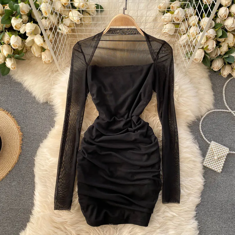 Lace Mini Dress Party High Waist Elegant Dresses Women Solid Square Collar Bodycon Wrap Spring A-Line 2021 Long Sleeve Vintage
Lace Mini Dress Party High Waist Elegant Dresses Women Solid Square Collar Bodycon Wrap Spring A-Line 2021 Long Sleeve Vintage