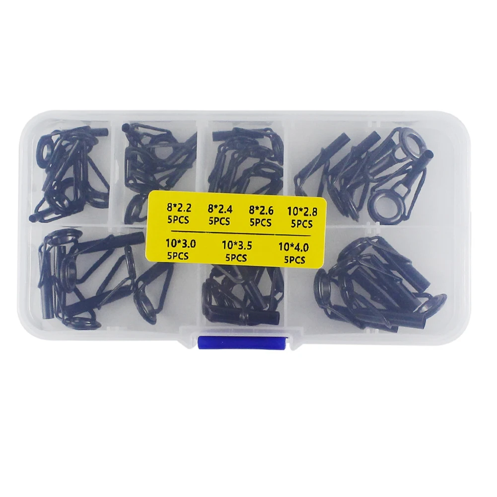 35Pcs Fishing Rod Tip Guides Repair Kit Stainless Steel Frames Ceramics Rings Rod Wonderful Tools For Fishing
35Pcs Fishing Rod Tip Guides Repair Kit Stainless Steel Frames Ceramics Rings Rod Wonderful Tools For Fishing