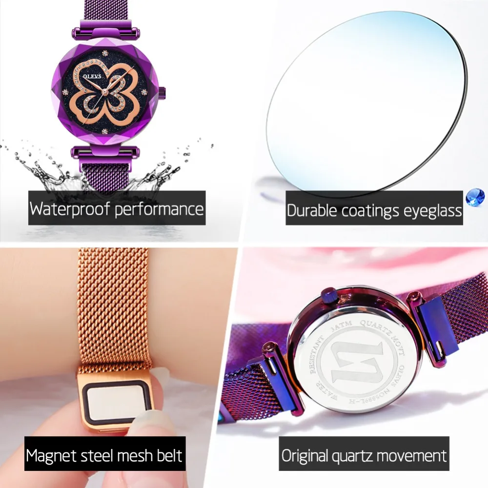 Luxury Rose Gold Woman Watches Starry Sky Strass Clock Lady Dress Milanese Magnetic Strap Ladies Watch Cute Girl Watch
Luxury Rose Gold Woman Watches Starry Sky Strass Clock Lady Dress Milanese Magnetic Strap Ladies Watch Cute Girl Watch