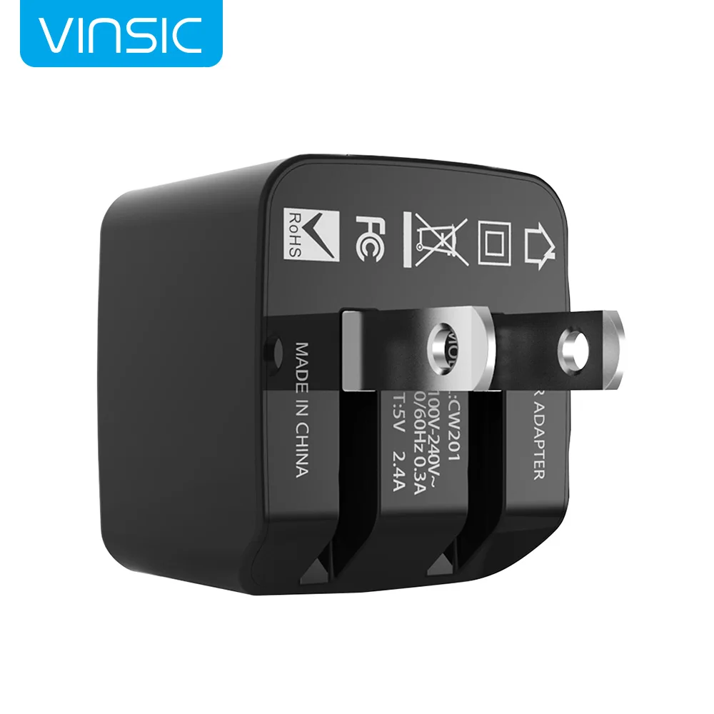 5V 2.4A двойное зарядное устройство USB с американской вилкой для iphone ipad ipod