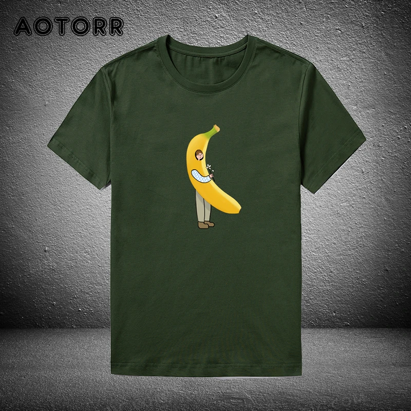 Men's New T Shirt Banana Summer Tops Tshirts Short Sleeves Tees Male Printed Funny Design 100% Cotton Streetwears Clothing
Men's New T Shirt Banana Summer Tops Tshirts Short Sleeves Tees Male Printed Funny Design 100% Cotton Streetwears Clothing