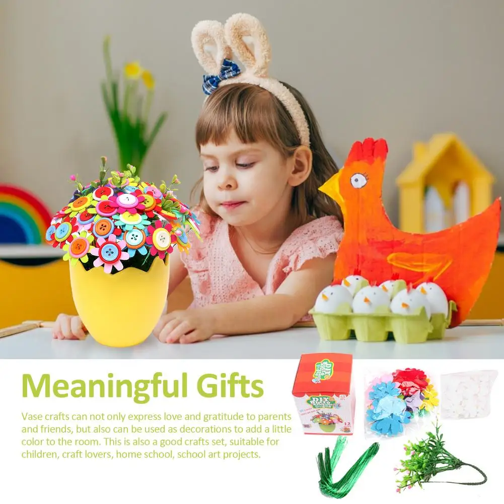 DIY Felt Toy Button Flower Craft Kits Kindergarten Kids Creative Toys Children Educational Handmade Gift Room Decoration
DIY Felt Toy Button Flower Craft Kits Kindergarten Kids Creative Toys Children Educational Handmade Gift Room Decoration
