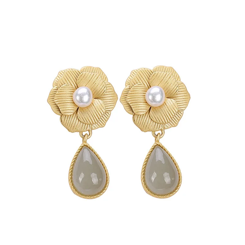 Luxury Rose Drop Earrings For Women Brand Designer Opal Dangle Earings Ins Fashion Серьги pendientes brincos Statement Earring
Luxury Rose Drop Earrings For Women Brand Designer Opal Dangle Earings Ins Fashion Серьги pendientes brincos Statement Earring
