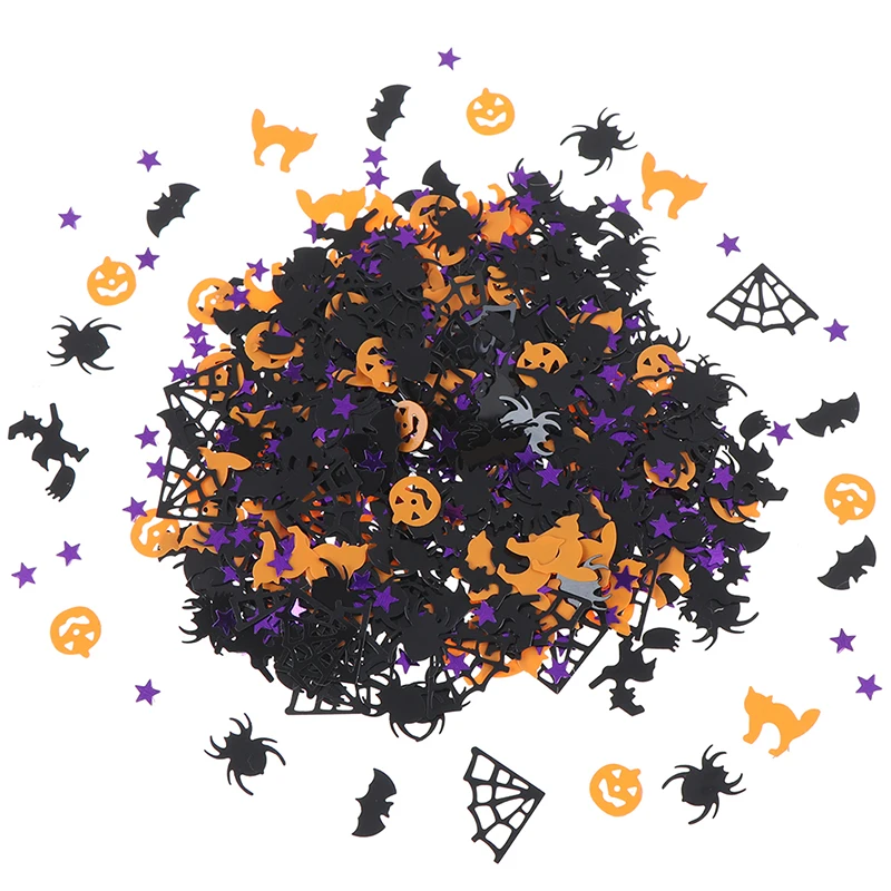 

Конфетти для Хэллоуина с тыквой паук, ведьма летучих мышей конфетти посыпать Украшение стола