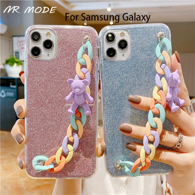 Fashion Cartoons Wristband Glitter Protective Shell Phone Case Back Cover For Samsung Galaxy S20 S10 E Plus Ultra Note 20 10 Pro
Fashion Cartoons Wristband Glitter Protective Shell Phone Case Back Cover For Samsung Galaxy S20 S10 E Plus Ultra Note 20 10 Pro