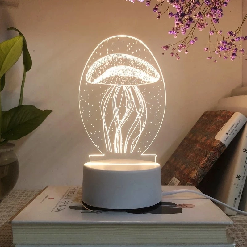 New Acrylic The neon lights 3D stereo Night light Small table lamp Bedside lamp LED lamp Birthday festival children decorate
New Acrylic The neon lights 3D stereo Night light Small table lamp Bedside lamp LED lamp Birthday festival children decorate