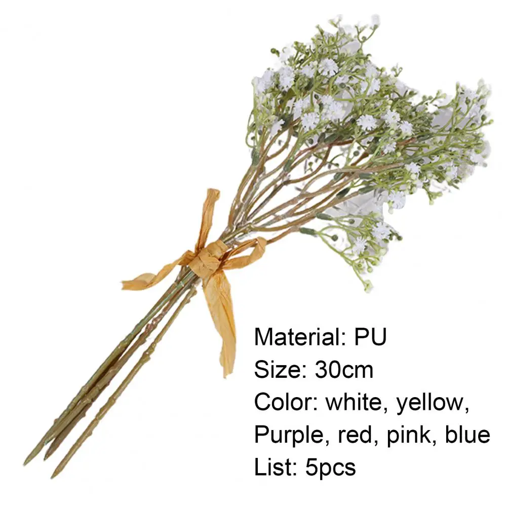 Fake Gypsophila Bouquets Real Touch Colorful PU Vivid Fake Floral Bouquets for Home
Fake Gypsophila Bouquets Real Touch Colorful PU Vivid Fake Floral Bouquets for Home