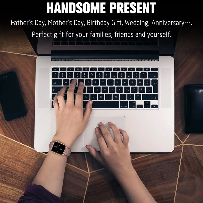 Fabric Strap for Apple Watch Band Series 6 Series 5/4 40mm 44mm Bracelet for Apple Watch SE iwatch Bands 38mm 42mm Series 3 2/1 
Fabric Strap for Apple Watch Band Series 6 Series 5/4 40mm 44mm Bracelet for Apple Watch SE iwatch Bands 38mm 42mm Series 3 2/1