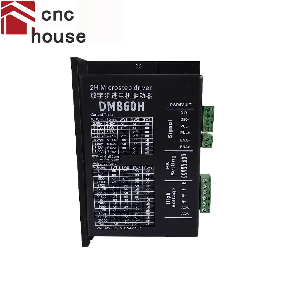Драйвер шагового двигателя Dm860H, микрошаговый двигатель, двухфазный контроллер скорости двигателя постоянного тока для шагового двигателя ...
Драйвер шагового двигателя Dm860H, микрошаговый двигатель, двухфазный контроллер скорости двигателя постоянного тока для шагового двигателя ...