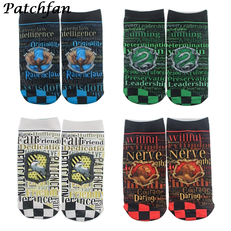 AD032 Patchfan Cartoon Magical School Cotton Print Sock Lion Snake Fox Sock Casual Comfortable Magic Short Sock
AD032 Patchfan Cartoon Magical School Cotton Print Sock Lion Snake Fox Sock Casual Comfortable Magic Short Sock