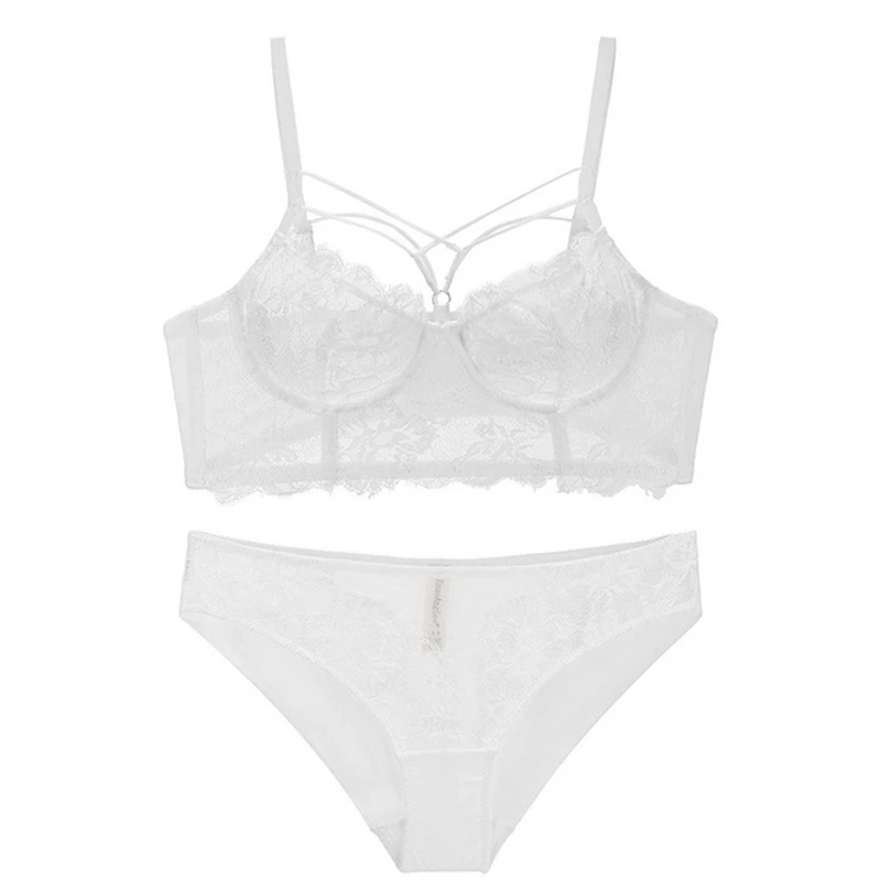 Woman gather lace bra set breathable non-cotton pad bra bra sexy cross chest strap comfortable breathable underwear set WT018
Woman gather lace bra set breathable non-cotton pad bra bra sexy cross chest strap comfortable breathable underwear set WT018