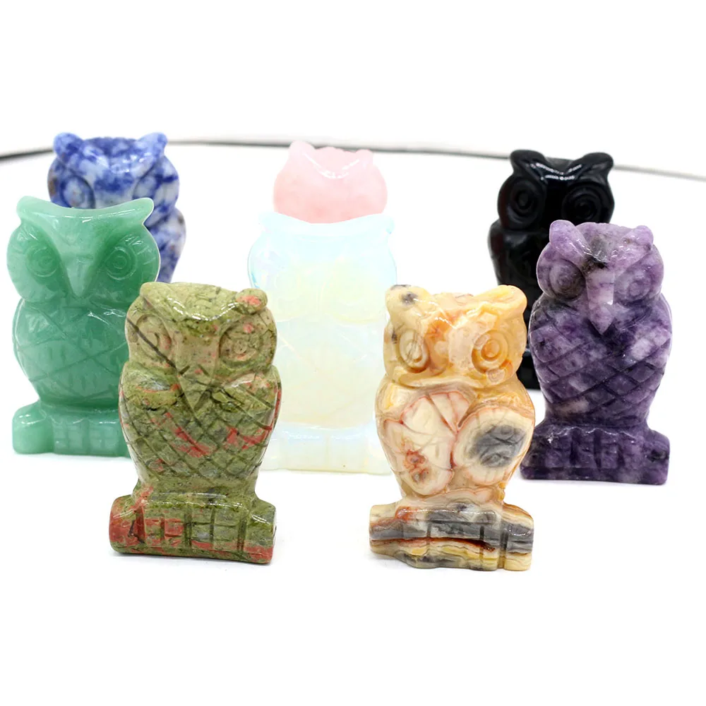 Small Ornaments Natural Stone Opal Amethyst Carve Lifelike Owl Shape Bead for Decorating Bars Bedrooms Study Rooms Balconies etc
Small Ornaments Natural Stone Opal Amethyst Carve Lifelike Owl Shape Bead for Decorating Bars Bedrooms Study Rooms Balconies etc