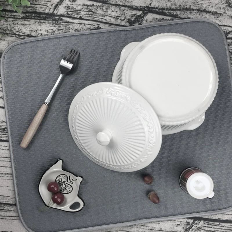 Cup Cutlery Drying Mat Draining Mat Kitchen Multifunctional Non-Slip Placemat Microfiber Internal Sponge
Cup Cutlery Drying Mat Draining Mat Kitchen Multifunctional Non-Slip Placemat Microfiber Internal Sponge