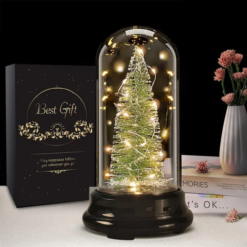 LED Christmas Tree In Glass Cover With Fairy String Lights Xmas Decor In Dome Night Light Christmas Festive New Year Ornaments
LED Christmas Tree In Glass Cover With Fairy String Lights Xmas Decor In Dome Night Light Christmas Festive New Year Ornaments