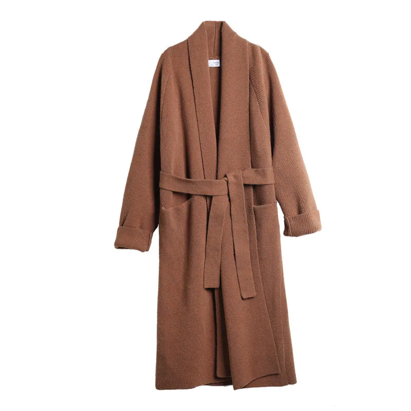 Apricot Knit Cardigan Jacket Women Autumn and Winter New Plus Long Thicken Mid-length Cardigan Sweater Coat Loose Outwear
Apricot Knit Cardigan Jacket Women Autumn and Winter New Plus Long Thicken Mid-length Cardigan Sweater Coat Loose Outwear