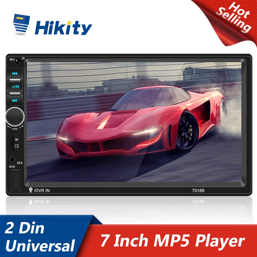 Автомагнитола Hikity 7018B мультимедийный MP5 плеер 7 дюймов с радио и зеркальным